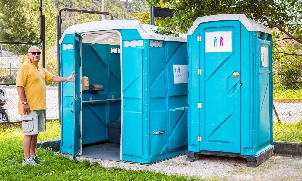 ADA compliant wheelchair accessible portable restroom rental